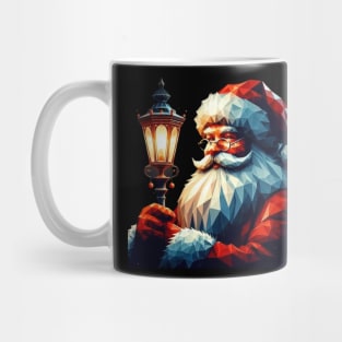 Christmas santa with light Mug